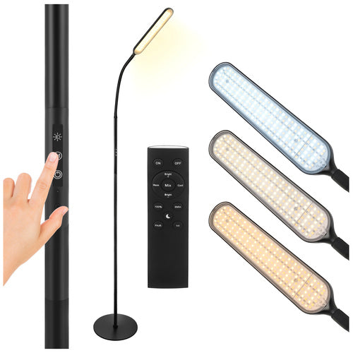 LED gulvlampe 180 cm med fjernbetjening
