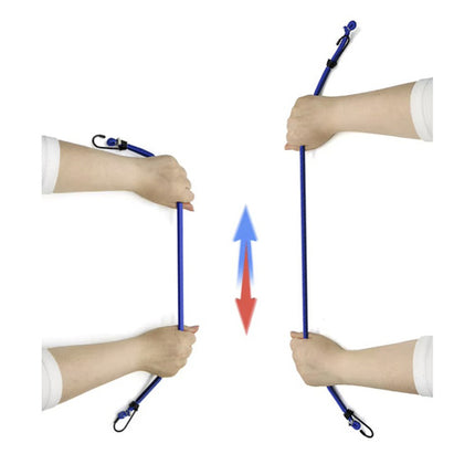 Luggage securing straps med hooks - 12 elastiske transportstropper
