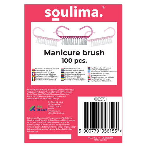 Manicure børster - 100 stk. engangs børster til neglepleje