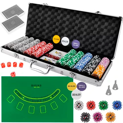 Komplet Poker Sæt til Texas Hold'em – Alt hvad du behøver for en hyggelig aften