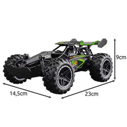 Fjernstyret off-road bil med holdbar konstruktion og lang rækkevidde