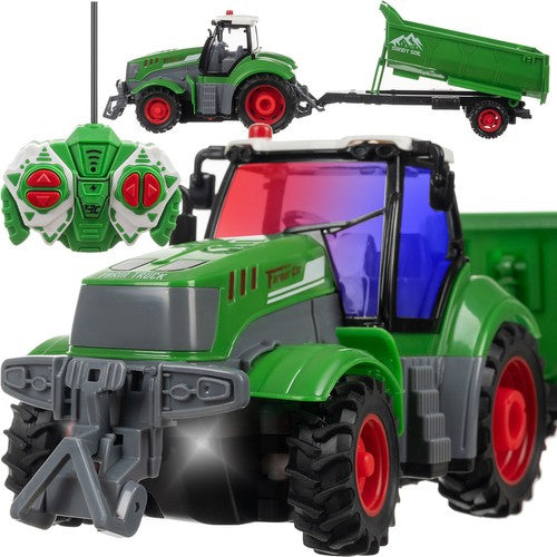 Fjernstyret Traktor med Trailer og Tipper – Sjov for Børn