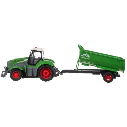 Fjernstyret Traktor med Trailer og Tipper – Sjov for Børn