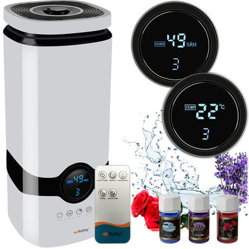 Luftfugter 4 L med ionisering + 3 duftolier