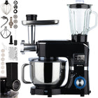 Multifunktionel køkkenmaskine med opvarmet skål og blender