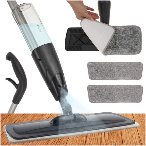 Ruhhy Spray Mop 600ml med Microfiber Klude til Effektiv Rengøring