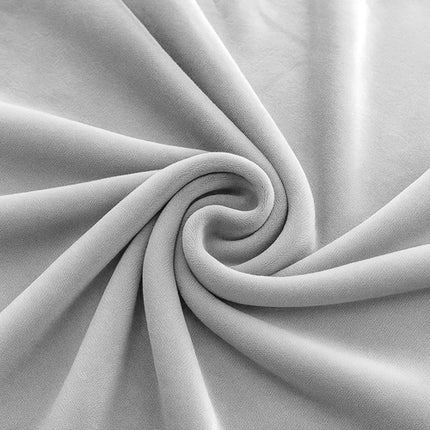 Sofatræk i lys grå velour til hjørnesofaer 190-230 cm