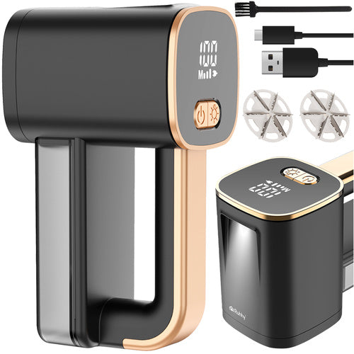 Trådløs stofshaver med LCD-display og LED-lys