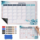 Magnetisk tørslette planner 30x40cm til køleskab med markører
