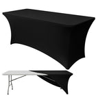 Elastisk bordovertræk til cateringborde 183x75cm - sort
