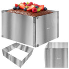 Justerbar kageform 20-38x24-45cm i rustfrit stål til lagkager