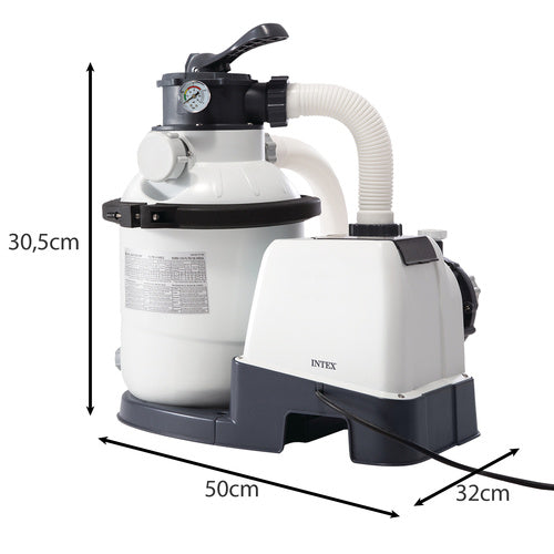 Sandfilterpumpe til havepool - 5700 l/t, effektiv og nem vedligeholdelse