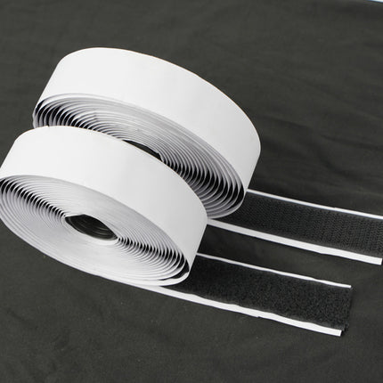 Selvklæbende Velcro tape 5m x 2.5cm - Praktisk og nem montering