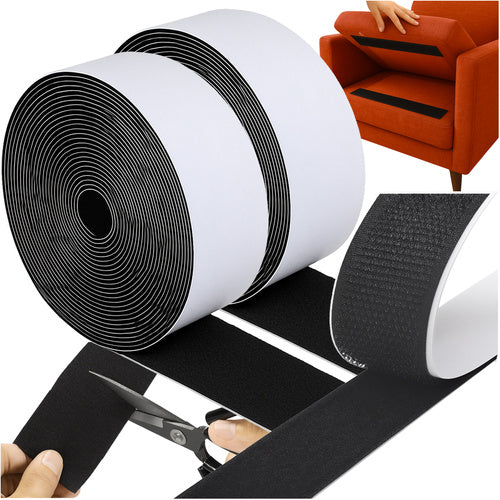 Selvklæbende Velcro tape 5m til nem montering