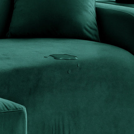 Elegant sofa cover i fløjl til hjørnesofa 190-230 cm