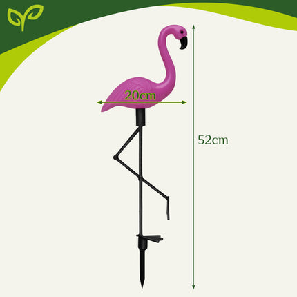 Flamingo Solarlamper - Sæt med 3 Stykker til Haven