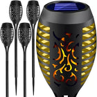 Solcelle Lampe med Flamme Effekt – 4 stk. LED Havebelysning