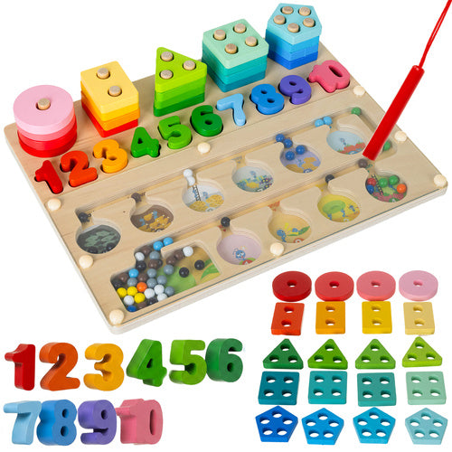 Kruzzel 3-i-1 Montessori Sorter - Læring gennem Leg