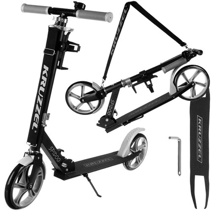 Foldbar bycykel scooter til børn med store hjul og justerbart styr