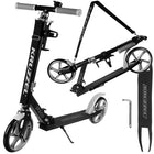 Foldbar bycykel scooter til børn med store hjul og justerbart styr