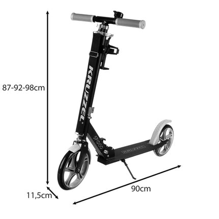 Foldbar bycykel scooter til børn med store hjul og justerbart styr