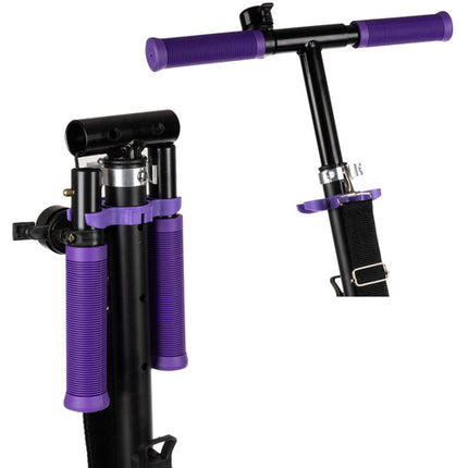 Foldbar scooter til børn med store hjul og justerbart styr
