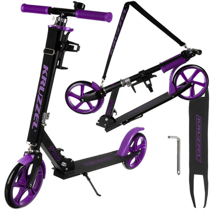 Foldbar scooter til børn med store hjul og justerbart styr