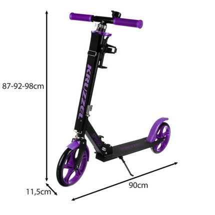 Foldbar scooter til børn med store hjul og justerbart styr