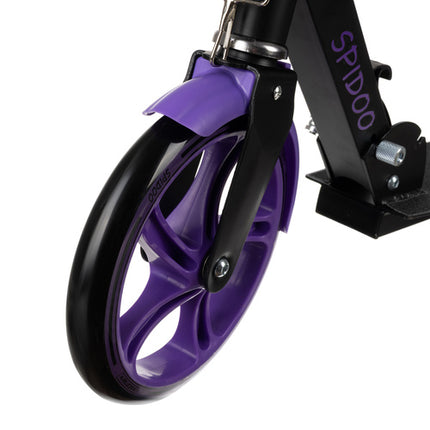 Foldbar scooter til børn med store hjul og justerbart styr