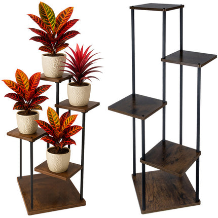 Stående plantebord i loftstil med 5 niveauer