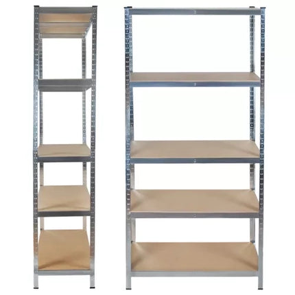 Stabil Opbevaringsreol med 5 Hylder - 220 x 100 x 45 cm