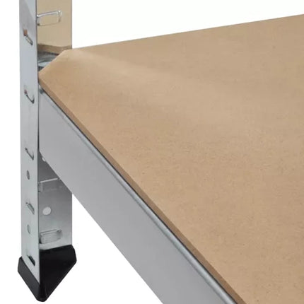 Stabil Opbevaringsreol med 5 Hylder - 220 x 100 x 45 cm