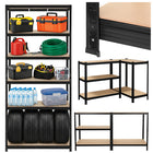 Metalreol med 5 hylder - 220x100x45cm bærer op til 1000kg