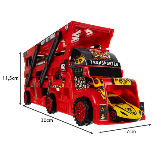 TIR lastbil med 6 biler - sjov og læring i ét sæt