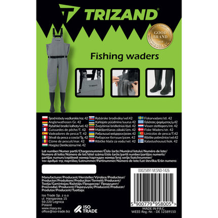 TRIZAND waders - vandtætte og komfortable fiske waders i størrelse 42
