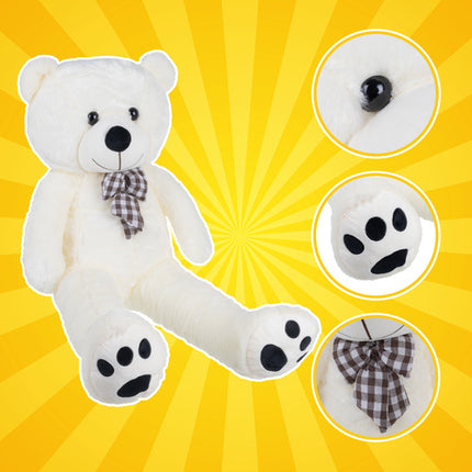 Kruzzel 100 cm teddy bear - blød og sikker krammeven