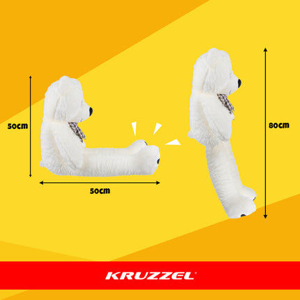 Kruzzel 100 cm teddy bear - blød og sikker krammeven