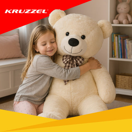 Kruzzel 140 cm teddy bjørn - blød og sikker krammeven