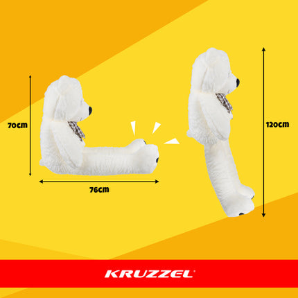 Kruzzel 140 cm teddy bjørn - blød og sikker krammeven