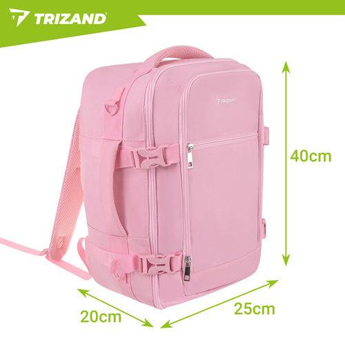 Kabinerygssæk 40x25x20cm med 2-i-1 funktion og anti-tyveri lomme
