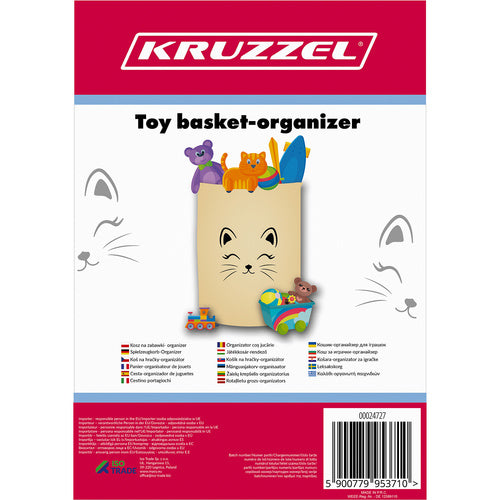 XL Toy Basket Organizer - Vandtæt og Holdbar Opbevaring