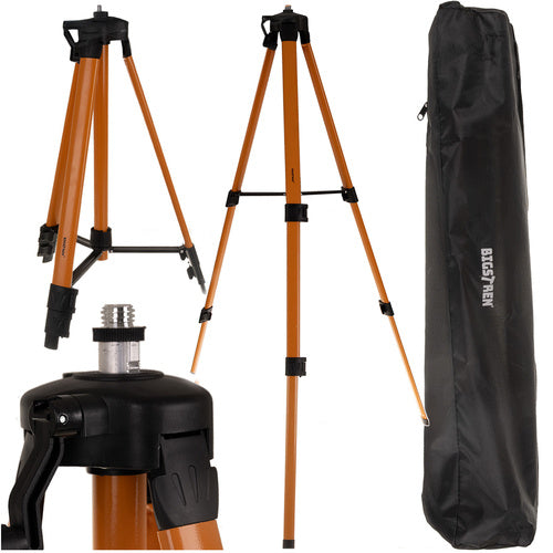 Stabil tripod til krydslaser med justerbar højde op til 150 cm