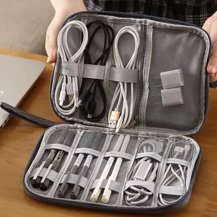 Praktisk Kabel Organizer med Håndtag – Hold Styr på Dine Kabler