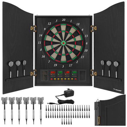 Elektronisk dartskive med 27 spil og automatisk scoring