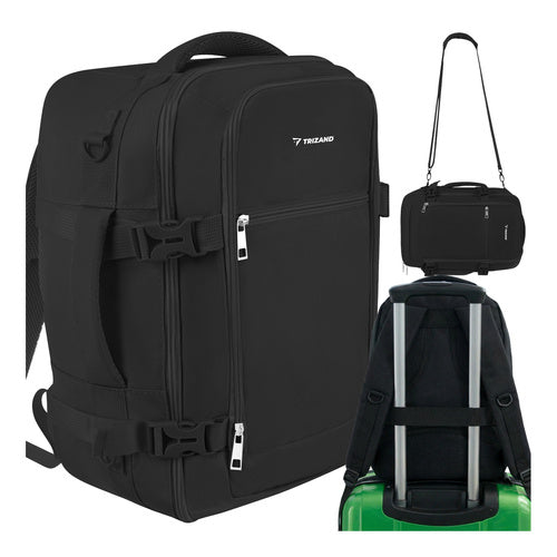Rejserygsæk 40x25x20cm med 2-i-1 funktion og anti-tyveri lomme