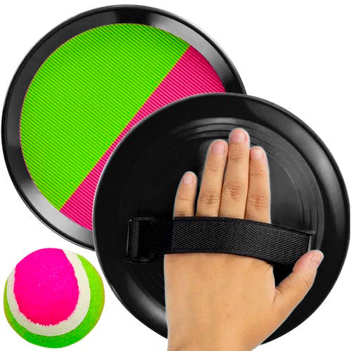 Velcro Spil Sæt - 2 Padler og Bold til Sjov og Motion