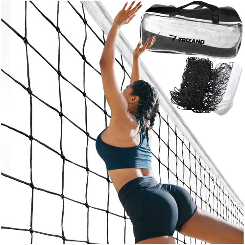 Volleyball net til strand og have med praktisk opbevaringspose