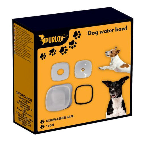 Vandfontæne til Hunde og Katte 1,5L – Splash-Free Design med Gave