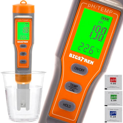 Elektrisk pH Tester med Temperaturmåler – Nem og Præcis Vandkvalitetstest