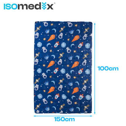 Tyngdetæppe til børn 100x150cm 4kg med glasperler